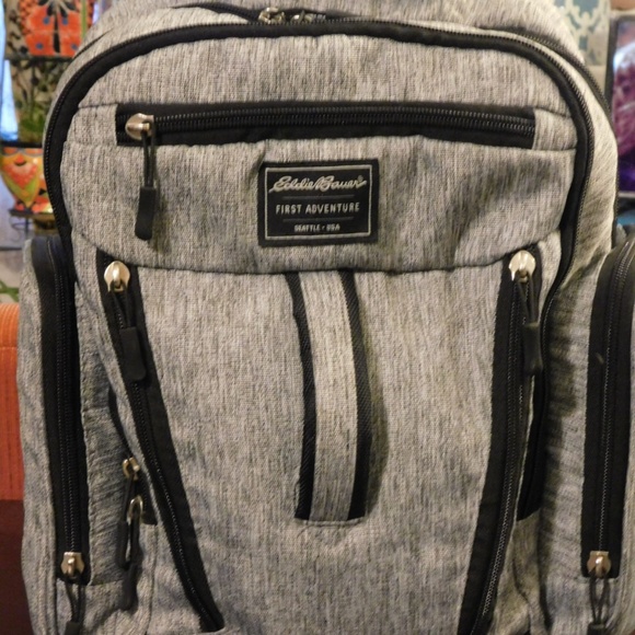 Baby Diaper Backpack Bag Eddie Bauer - Picture 1 of 8